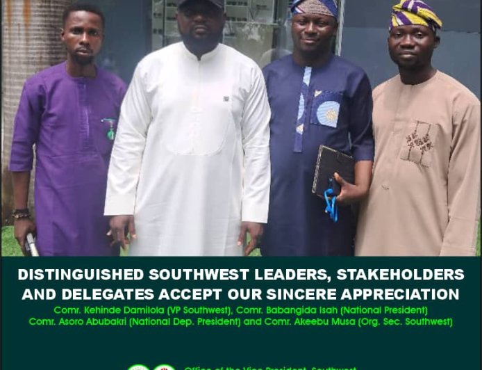 DISTINGUISHED SOUTHWEST LEADERS, STAKEHOLDERS AND DELEGATES ACCEPT OUR SINCERE APPRECIATION